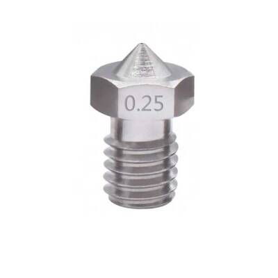 0.25mm E3D V5-V6 Çelik Nozzle - 1.75mm