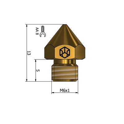 0.2mm CR10 CSA Nozzle – Ender 3 Serisi Uyumlu