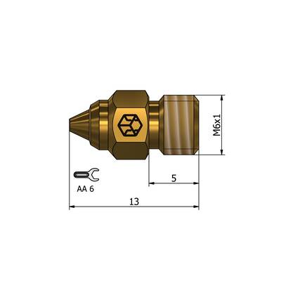 0.2mm MK CSA Nozzle - CR-6 SE - Ender 3 S1 Serisi Uyumlu