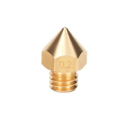0.2mm Mk8 Pirinç Nozzle - Geniş Kafalı (M8) - Creality Uyumlu