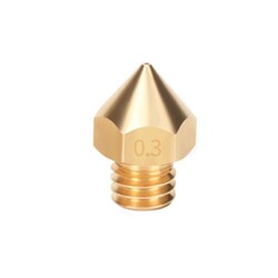 0.3mm Mk8 Pirinç Nozzle - Geniş Kafalı (M8) - Creality Uyumlu - Thumbnail