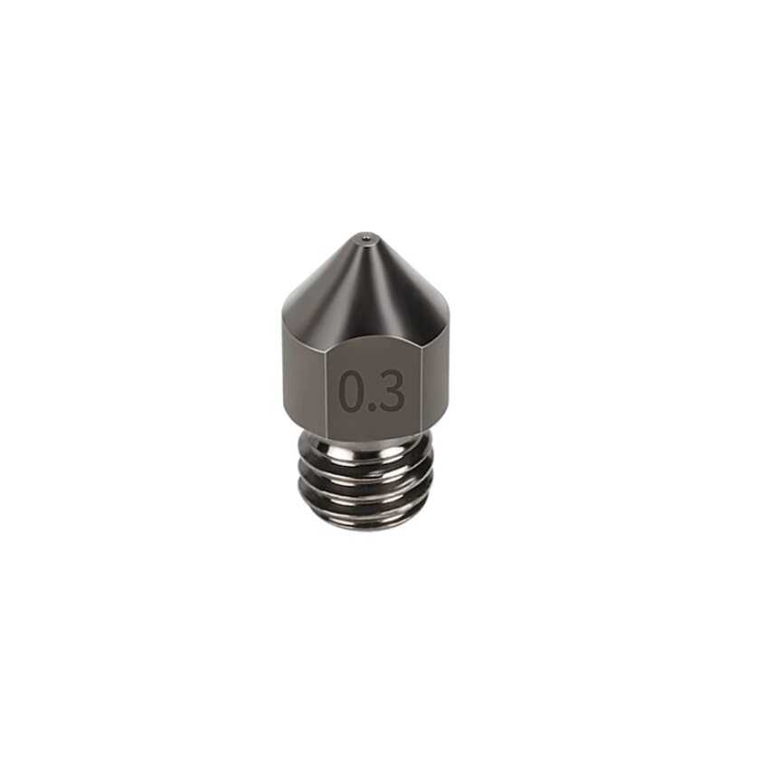  0.3mm Sertleştirilmiş Çelik Mk8 Nozzle - 1.75mm - Creality Uyumlu
