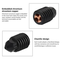 0.4mm Bambu Lab X1-P1P CHT Sert Çelik Nozzle - High Flow - Thumbnail