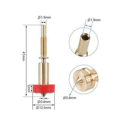 0.4mm E3D REVO All in One Pirinç Nozzle