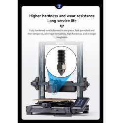 0.4mm Elegoo Neptun 4-4 Pro CHT Sertleştirilmiş Çelik Nozzle - Thumbnail