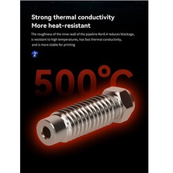 0.4mm Elegoo Neptune 4 Plus / Neptune 4 Max Zirkonyum Nozzle - Thumbnail