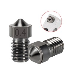 0.4mm Sertleştirilmiş Çelik E3D V5-V6 Nozzle - 1.75mm - Thumbnail