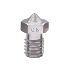 0.6mm E3D V5-V6 Çelik Nozzle - 1.75mm - Thumbnail