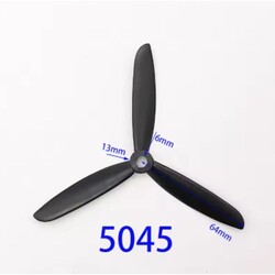 1 Çift 5045 Drone Pervanesi - Siyah - Thumbnail