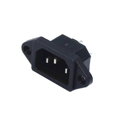 10A 250VAC Kulaklı Power Soket - Erkek
