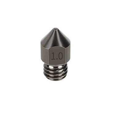 1.0mm Sertleştirilmiş Çelik MK8 Nozzle - 1.75mm - Creality Uyumlu