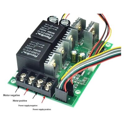 10V-55V 40A PWM Fırçalı DC Motor Sürücü - CW CCW Ters Haraket Anahtarlı ve LED Ekranlı