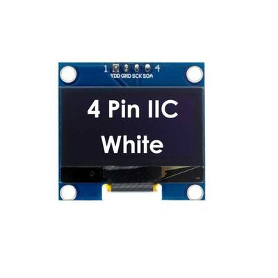 128x64 Oled LCD Ekran 1.3 inch - Beyaz