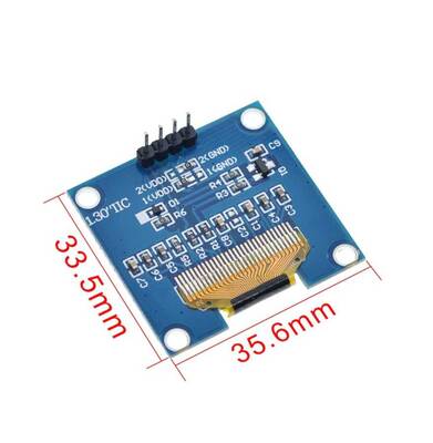 128x64 Oled LCD Ekran 1.3 inch - Beyaz