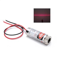 12mm 650nm 5mW Çizgi Kırmızı Lazer - 5V - Thumbnail