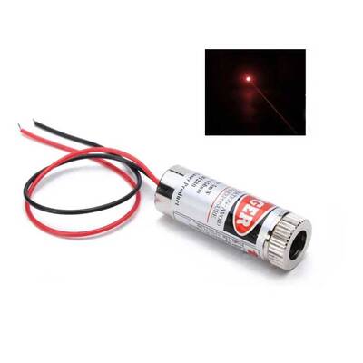 12mm 650nm 5mW Nokta Kırmızı Lazer - 5V