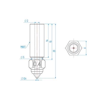 1.2mm Creality K1-K1 Max-Cr-M4 Pirinç Nozzle