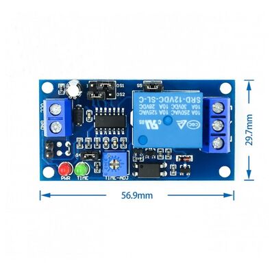 12V 1 Kanal Zaman Ayarlı Röle Modülü FC-31