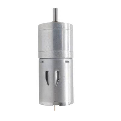12V 25mm 60 RPM Redüktörlü DC Motor