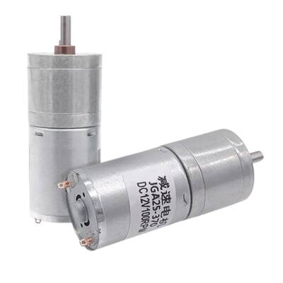 12V 25mm 60 RPM Redüktörlü DC Motor