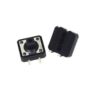 12x12x7.3mm Siyah Push-Tact Buton - 4 Pin