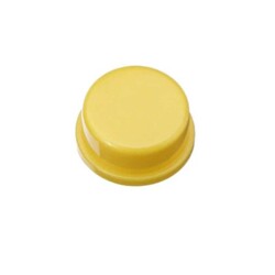 12x12x7.3mm Tact-Push Buton Kapağı - Sarı - Thumbnail