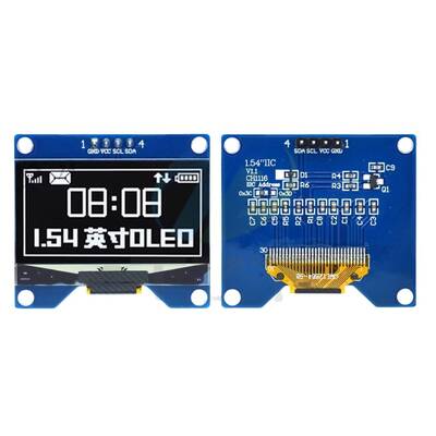 128x64 Oled LCD Ekran 1.54 inch - Beyaz - CH1116
