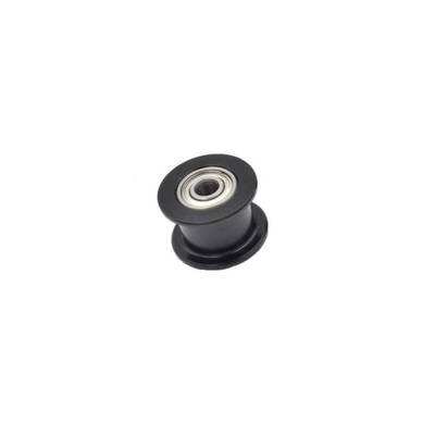16 Diş GT2-6mm Rulmanlı Dişsiz Minyatür Kasnak - 3mm Şaft Çapı - Siyah