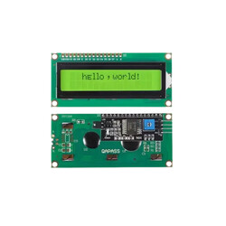 Robo90 - 16x2 LCD Ekran - I2C Modüllü - Yeşil