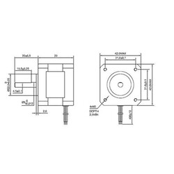 17HS08-1004S Nema 17 Step Motor - Thumbnail