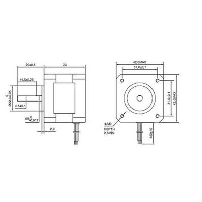 17HS08-1004S Nema 17 Step Motor