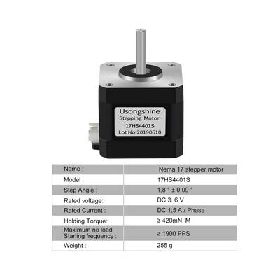 17HS4401S Nema 17 Step Motor - 3D Yazıcı Uyumlu