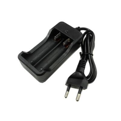 18650 Li-ion Pil 2'li Şarj Aleti - 3.7V - 500mA