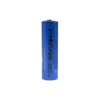 18650 Li-ion Şarj Edilebilir Pil - 3.7V-2000 mAh - Başlıklı