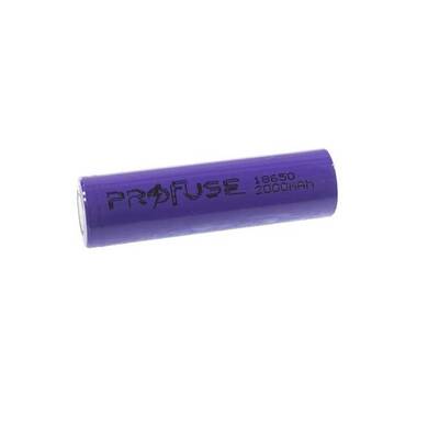 18650 Li-ion Şarj Edilebilir Pil - 3.7V-2000 mAh