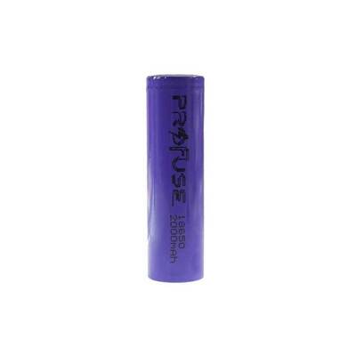 18650 Li-ion Şarj Edilebilir Pil - 3.7V-2000 mAh