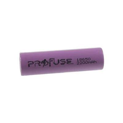 18650 Li-ion Şarj Edilebilir Pil - 3.7V-2200 mAh - Başlıklı