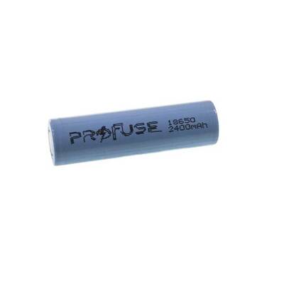 18650 Li-ion Şarj Edilebilir Pil - 3.7V-2400 mAh