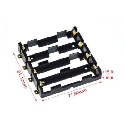 18650 SMD/SMT 4'lü Pil Yuvası
