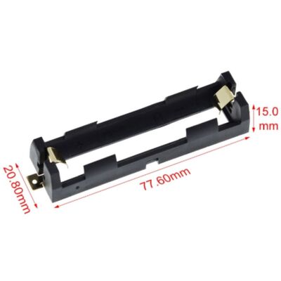 18650 SMD/SMT Tekli Pil Yuvası