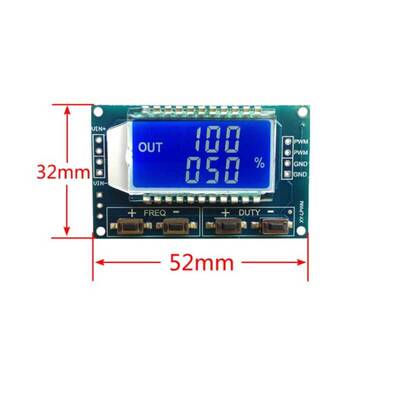 1Hz-150Khz PWM Sinyal Jeneratörü - LCD Ekranlı-XY-LPWM