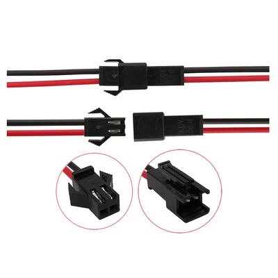 2 Pin JST SM Kablolu Konnektör - Dişi-Erkek - 15cm