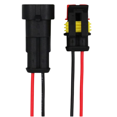 2 Pin Kablolu Su Geçirmez Konnektör Takım