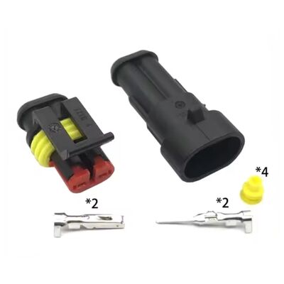 2 Pin Su Geçirmez Konnektör Takımı