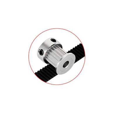 20 Diş GT2-10mm Kasnak - 6.35mm Şaft Çapı