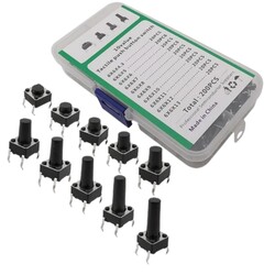 200 Adet 6x6mm Tact Buton Seti Kutulu - Thumbnail