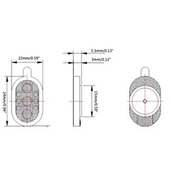 2415 8 ohm 1W Hoparlör - Thumbnail