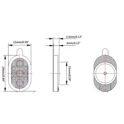 2415 8 ohm 1W Hoparlör
