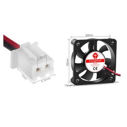 24V Sessiz Fan 50x50x10 (5010) - Thumbnail