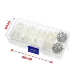 2.54 mm XH2.54 2P - 3P - 4 Pin Konektör Seti - Kutulu - Thumbnail
